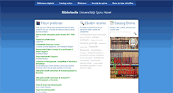 Desktop Screenshot of biblioteca.spiruharet.ro