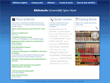 Tablet Screenshot of biblioteca.spiruharet.ro